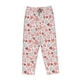 thumbnail image 4 of Xecao Hand Drawn Hearts Women's Straight Lounge Pajama Pants: The Epitome of Relaxed Sleepwear, 4 of 9