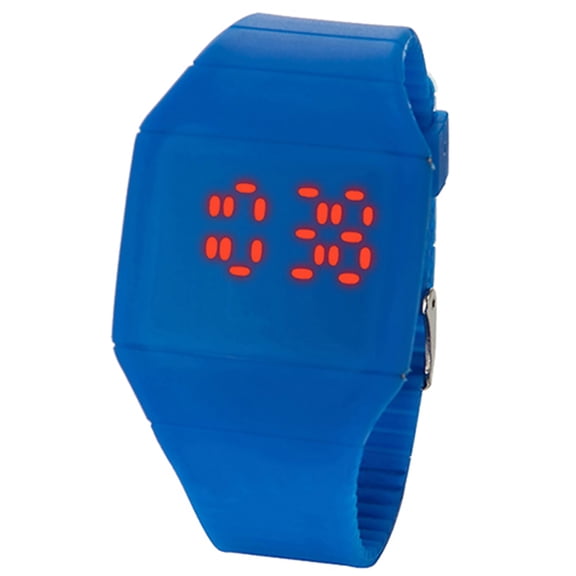UDIYO Fashion Men Lady Touch Digital LED Silicone Sport Wristwatch Ultra-thin Watch