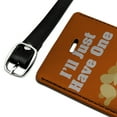 thumbnail image 2 of Potato Chips I'll Just Have One Hundred Funny Rectangle Leather Luggage Card Suitcase Carry-On ID Tag, 2 of 7