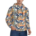 thumbnail image 2 of Naloa Fashionable Paisley Men's Casual Hooded Collar Drawstring Hoodies Pullover Sweatshirts Casual Long Sleeve Shirts-3X-Large, 2 of 7