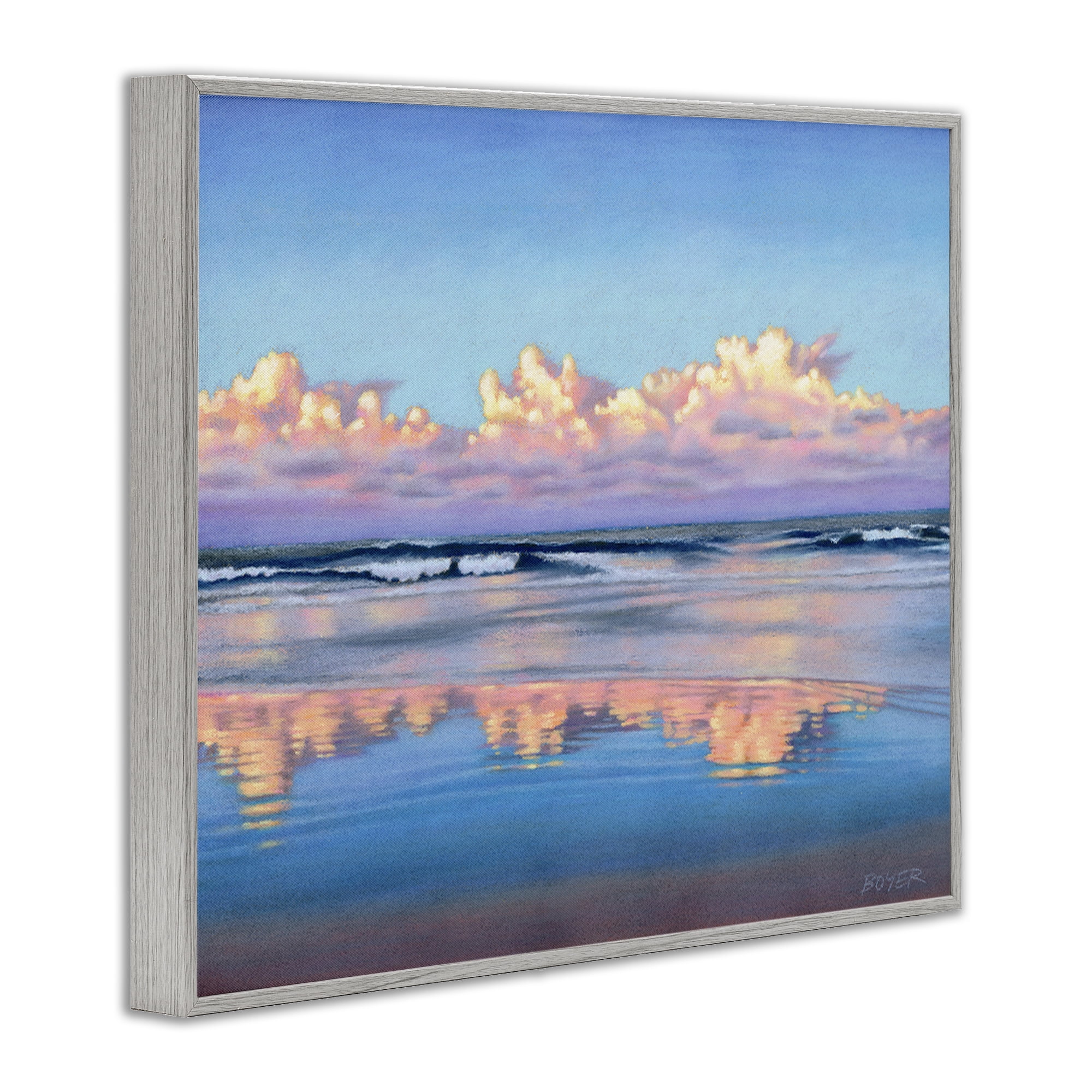 Stupell Industries Cloud Illusions Reflection Gray Framed Giclee Art, design by Susy Boyer