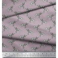 thumbnail image 3 of Soimoi Silk Fabric Dalmatian Dog Print Fabric by The Yard 42 Inch Wide, 3 of 3