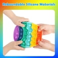 thumbnail image 6 of Rainbow Pop-it Fidget Sensory Toy, Circle Popper Fidget Toys, Push & Pop Bubble Special Needs Stress Reliever Silicone - Popular Relaxing Game (Circle), 6 of 10
