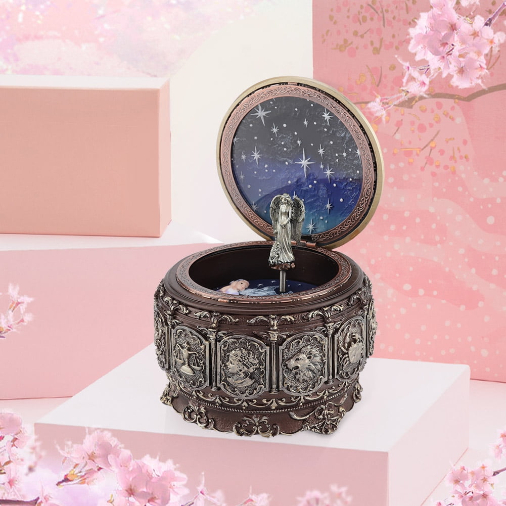 Music Box,Vintage Music Box with Wooden Music Box Musical Box