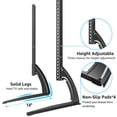 thumbnail image 4 of HOMOUNT Universal Table Top TV Stand for Most 27 to 55 inch TVs, Universal TV Leg Stand Holds up to 88 lbs, VESA up to 800x400mm, 4 of 10