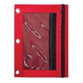 thumbnail image 5 of Stationery Bag 3-Rings Binder Pencil Pouch Double Layer Stationery Bag, 5 of 21