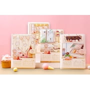 Cute Journal for Women, Vegan Leather Writing Diary, Puffy Cover Notebook, 256 Pages, 7.3 x 5.1