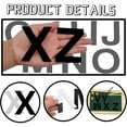 thumbnail image 4 of 52 Pieces Black Felt Alphabet Letter Stickers Self-Adhesive Soft Felt Cloth 26 Letters A-Z Sticker for Classroom Handicraft Learning Art Projects Party Decoration, 4 of 8