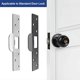 thumbnail image 2 of Long Door Strikes Plate With Standard Lip Design Security Plate Fixes Striker Slot Damage Stainless Steel Hardware Silver, 2 of 4