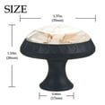 thumbnail image 4 of 4 Pcs Marble Texture Knobs for Kitchen Cabinet Cupboard Dresser Bookcase Drawer Pulls Handles Round Home Decor, 4 of 8