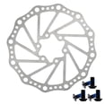 thumbnail image 2 of Freno de disco, rotor de bicicleta de 160 mm, rotor de freno de disco de acero inoxidable, freno de disco de bicicleta de primera calidad, 2 of 14