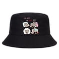 thumbnail image 2 of Pusheen-Sombrero de pescador de dibujos animados para hombre y mujer, gorra de pescador con diseño de gato Kawaii, diseño plano, estilo Harajuku de los 90 qym unisex, 2 of 2