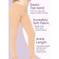 thumbnail image 4 of Stretch Is Comfort Stretchy Girl's Cotton Leggings Kelly Green XX-Small, 4 of 6