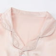 thumbnail image 3 of Little Girls Boys Button Down Pajama Sets Kids Satin Silk Short Sleeve Sleepwear 4-14Y, 3 of 8