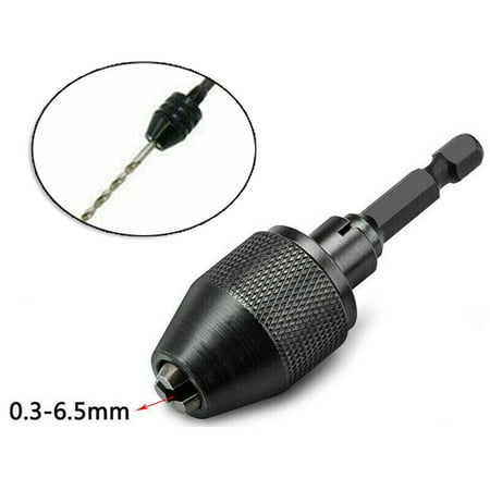 

Lierteer 1/4 Keyless Chuck Conversion Hex Shank Adapter Drill Bit Quick Change Driver
