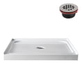 thumbnail image 4 of Streamline GB-537-152 36 in. x 36 in. Alcove Acrylic Shower Base in Glossy White With Center Drain, ABS Drain Included, 4 of 15