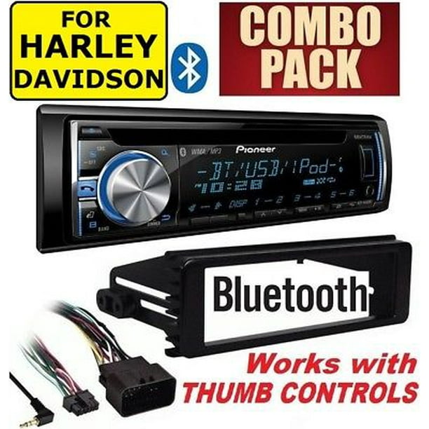 FOR HARLEY TOURING PIONEER DEHS4000BT BLUETOOTH CD USB RADIO STEREO