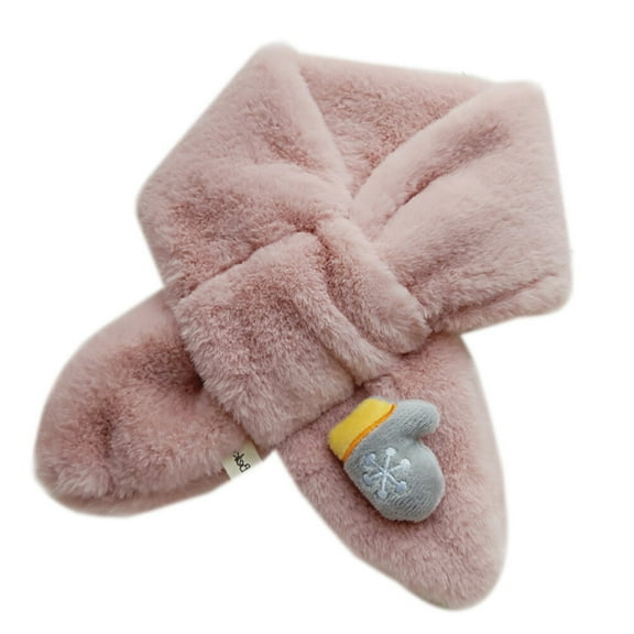 Raindrops 1Pc Adorable Plush Scarf Stretchy Neck Neckerchief for Cozy Winter