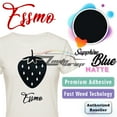 thumbnail image 1 of ESSMO Sapphire Blue Matte Solid Heat Transfer Vinyl HTV Sheet T-Shirt 20" Wide Iron On Heat Press DP25 20"x96", 1 of 7