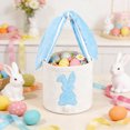 thumbnail image 4 of Easter Rabbit Containing And Egg Rabbit Canvas Tote For Easter Egg Candy Storage, 4 of 5