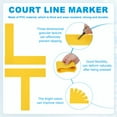 thumbnail image 3 of Uxcell 10 Pcs Court Line Mini Pickleball Court Markers Kit for Outdoor Sports Training, Yellow, 3 of 6