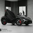 thumbnail image 5 of Best Choice Products Kids 12V Ride-On Car Officially Licensed Lamborghini Revuelto w/ Remote, LED Lights - Black, 5 of 10