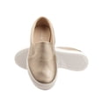 thumbnail image 3 of Lacoste Womens Gazon Slip On 116 Sneakers in Gold, 3 of 6