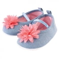 thumbnail image 2 of Little Treasure Baby Girl Cotton Bodysuit, Pant and Shoe 3pc Set, Flower Pocket, 3-6 Months, 2 of 4