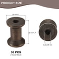 thumbnail image 2 of 30 Pcs Carrete de Madera para Manualidades, Carretes de Madera Vacíos de 1.2"/30 mm para Hilo, Cuerda, Cinta (Café), 2 of 7