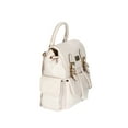 thumbnail image 3 of Madden NYC Women's Buckle Flap Backpack, Cream, 3 of 5