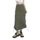 thumbnail image 5 of Txlixc Medias faldas de cuerda para mujeres, faldas de primavera, verano y otoño de color sólido con bolsillos largos Txlixc moda, 5 of 8