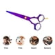 thumbnail image 4 of Juego de tijeras para cortar el cabello de 5,5 pulgadas, tijeras para adelgazar/texturizar el cabello para peluquería o uso doméstico, 4 of 5