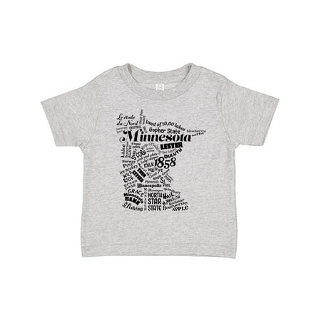 

Inktastic Minnesota State Word Salad Gift Toddler Boy or Toddler Girl T-Shirt