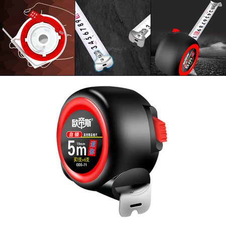 Self-Lock Retractable Tape Measure Ruler Pocket Size Standard Metric ...