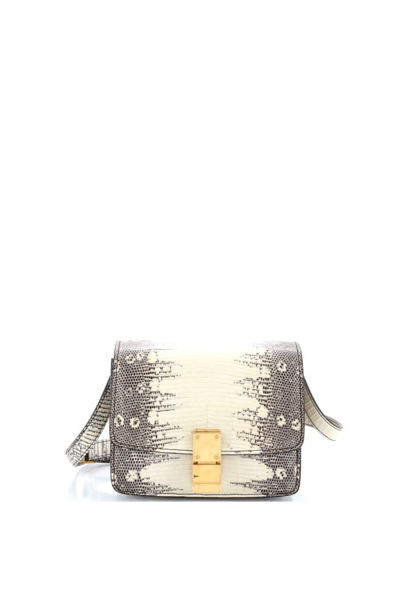 Pre-Owned CELINE Classic Box Bag Lizard Small By Rebag