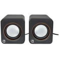 Manhattan USB Powered 2600 Stereo Speaker System Volume Control & 3.5 mm Audio Plug to Connect
