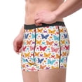 thumbnail image 2 of Naloa Colorful butterflies Men's Boxer Briefs,Soft and Breathable Cotton Underwear with ComfortFlex Waistband-X-Large, 2 of 5