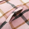 thumbnail image 4 of Veste Imperméable pour Femmes, Veste Surchemise à Carreaux Boutonnée Manches Longues Tenues Automne 2024, 4 of 5