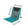 thumbnail image 2 of Folding Beach Chair Mat with Backrest Portable Lightweight Outdoor Seat with Carry Bag Breathable Mesh Seat for Picnic Beach Garden Camping Green, 2 of 5
