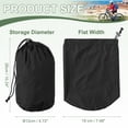 thumbnail image 2 of Saco de almacenamiento Uxcell, saco de almacenamiento para bolsa de dormir, bolsa de almacenamiento impermeable para exteriores para camping 5 x 10 pulgadas y negro, 2 of 7