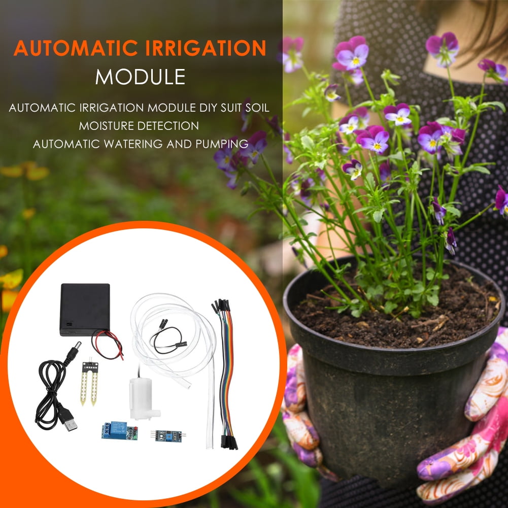 Automatic Watering Irrigation Module Water Pump DIY Set Soil Moisture Test 