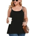 thumbnail image 6 of COMFREE Women's Camisole with Built in Bra Plus Size Tank Top Cami Flowy Casual Tops with Adjustable Strap, 6 of 6