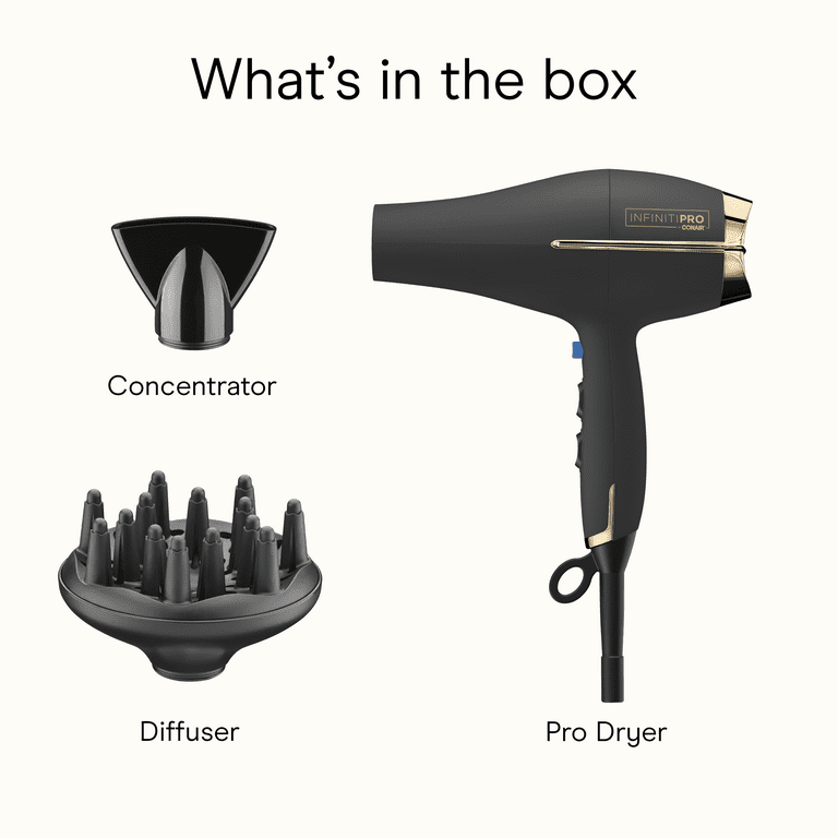 INFINITI PRO CONAIR Pro Dryer, Titanium Technology, Diffuser and