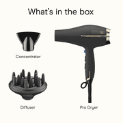 INFINITI PRO CONAIR Pro Dryer, Titanium Technology, Diffuser and Concentrator