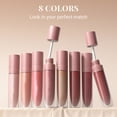 thumbnail image 4 of Lenkho Nude Matte Liquid Lip Gloss, Long-Lasting Transfer-Proof Lip Gloss, High Pigment Velvet Lip Stain, Hydrating & Smudge-Proof Lip Makeup for Daily Wear, Parties & Travel, 4 of 9