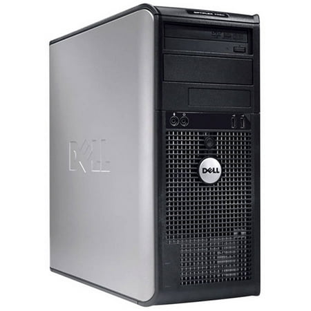 Refurbished Dell 760 Tower Desktop PC with Intel Core 2 Duo Processor, 4GB Memory, 1TB Hard Drive and Windows 10 Home (Monitor Not