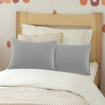 thumbnail image 2 of PiccoCasa Microfiber Pillowcases Set of 2 Pillowcases Non-Standard Grey 14"x20", 2 of 7
