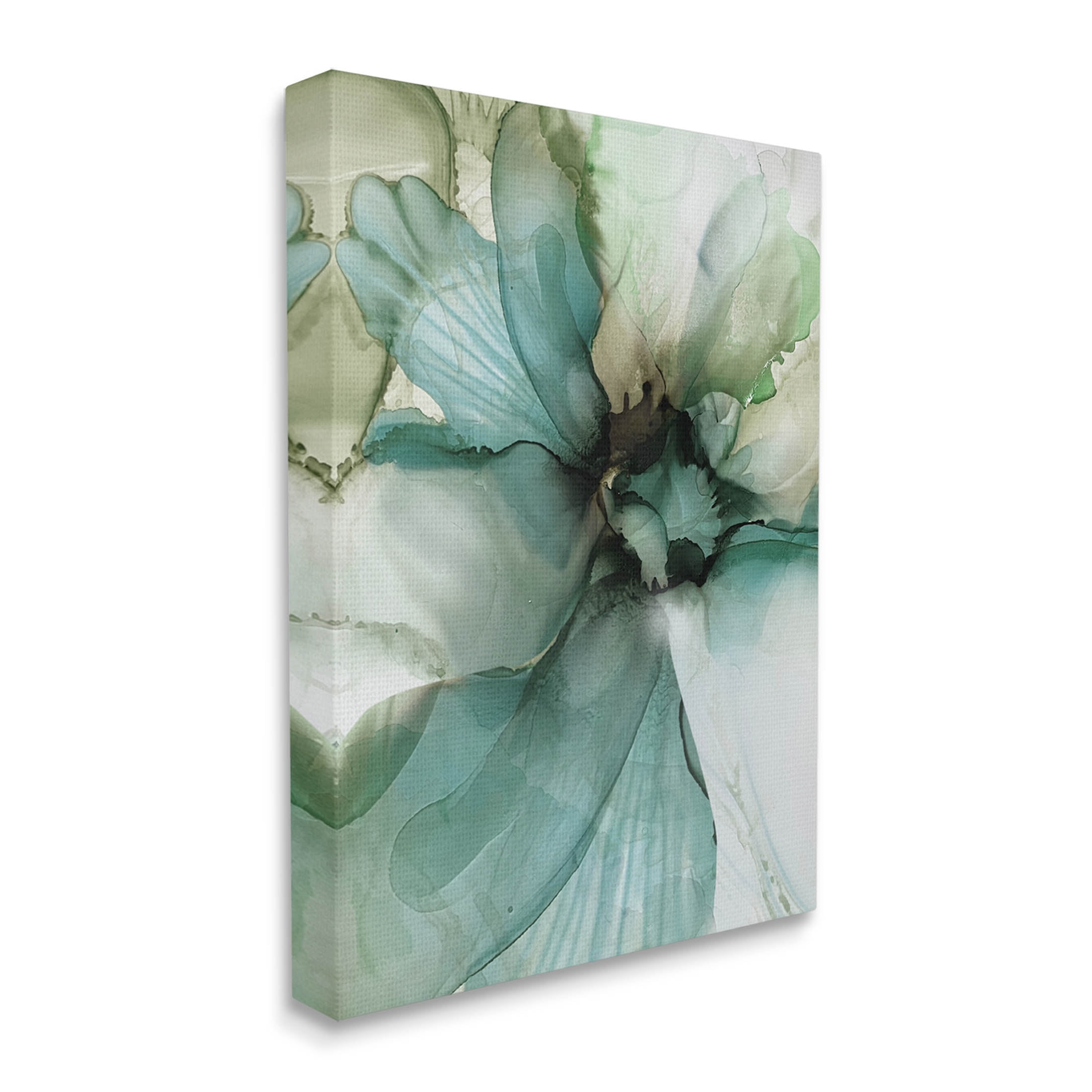 Modern Flower Petal Botanical Abstract Graphic Art Gallery Wrapped Canvas Print Wall Art