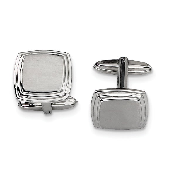 Boutons de Manchette Carrés en Acier Inoxydable, Maillon de Manchette, Collier, Reste