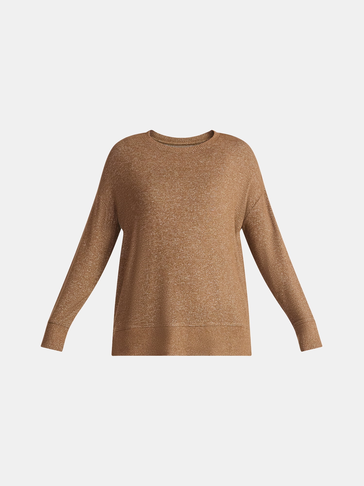 Time and Tru Women's Hacci Knit Tee with Long Sleeves, Sizes XS-XXXL